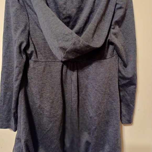 COPY - Amy Byer Womens Grey Hooded Large Button Jacket - Picture 5 of 6